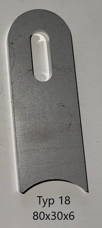 Anschweißlasche Edelstahl V2A_1.4301 Langloch25x9 mm Rundrohranschluss 30mm Oberfläche Roh