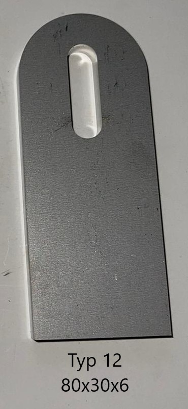 Anschweißlasche Edelstahl V2A_1.4301 mit Langloch 25x9mm Oberfläche Roh